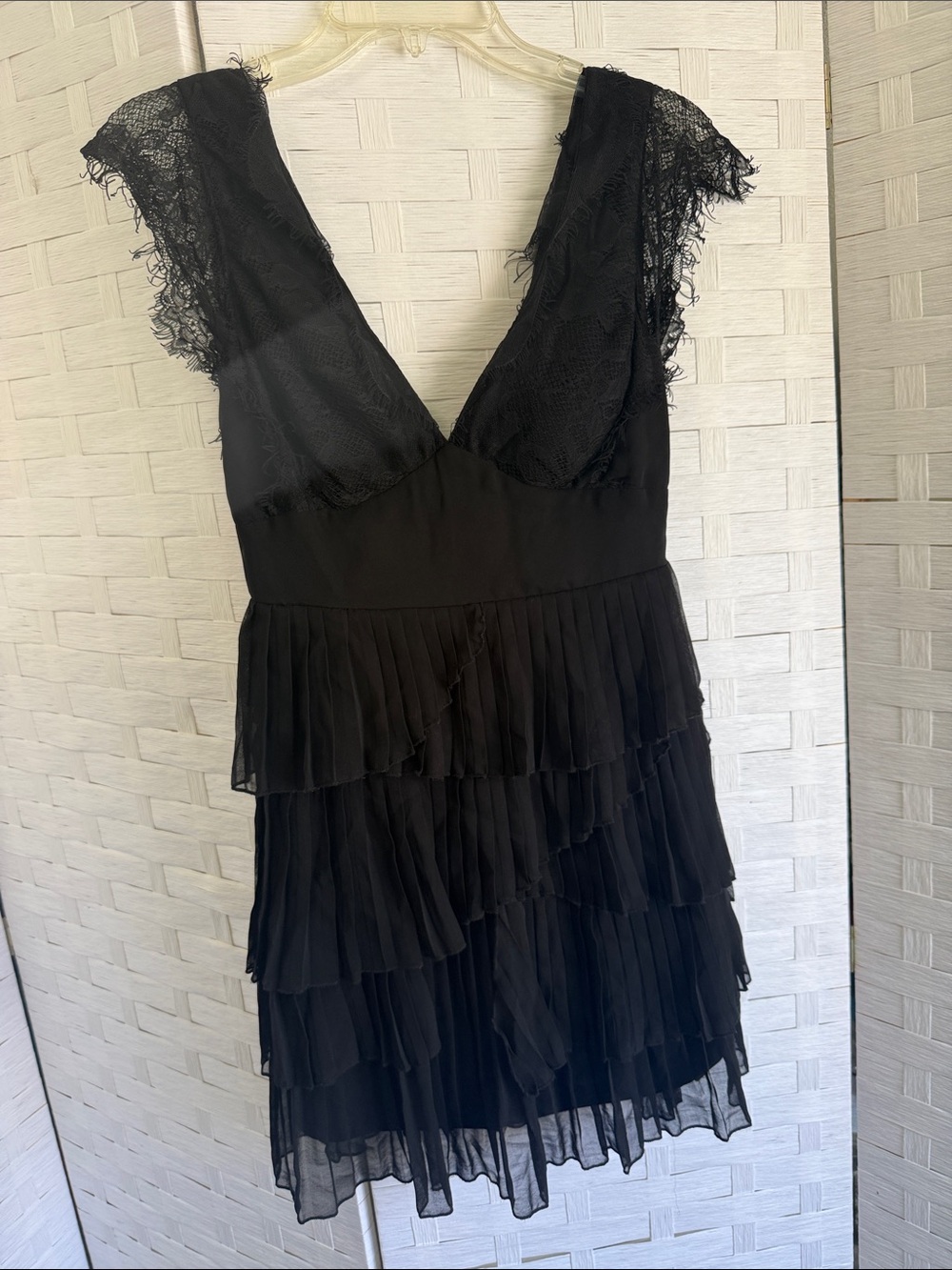 Maude Black mini dress, size small